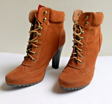 Bullboxer Stiefelette Gr. 41 braun Absatz 11 cm Damen Boots High Heels