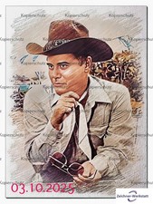 Larry Hagman--3166- -Druck auf Postkarte ohne Autogramm