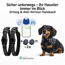 2x Haustier Tracker Halsband