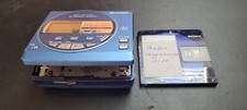 Sharp MD-MT20 - Blau- Minidiscplayer - sehr selten - 2 neue AA Accus -