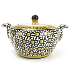 Villeroy & Boch Dresden Steingut Zuckerdose Dekor 5025 Art Deco um 1930