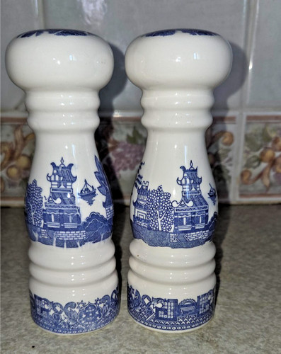 Vintage blau und weiss - vintage, alte