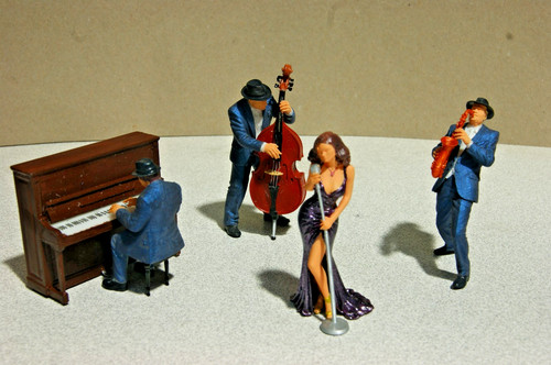 Jazz band komplett szene - komplett, in