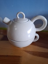 Broste Copenhagen Teekanne mit Tasse  tea for one mit Henkel Ø 11,5, H 12,5 cm