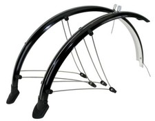 Fahrrad Kunststoff Schutzblechset 20"/24"/26"/27,5"/28"/29"  schwarz oder silber