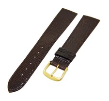 Uhrenarmband Leder Dunkelbraun