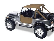 Traditional Bikinitop Tan Softtop Verdeck Jeep CJ 76-86 Wrangler YJ 87-91