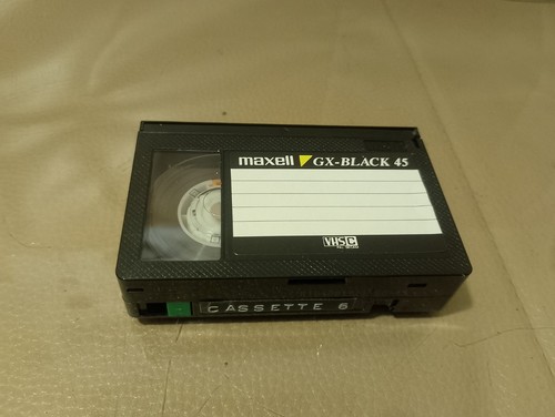 Maxell black vhs kassette - gx, vhs-c