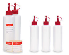 5x Leere Plastikflaschen 250ml