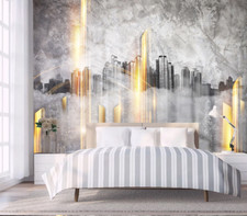 3D Stadt Licht Q14020 Tapete