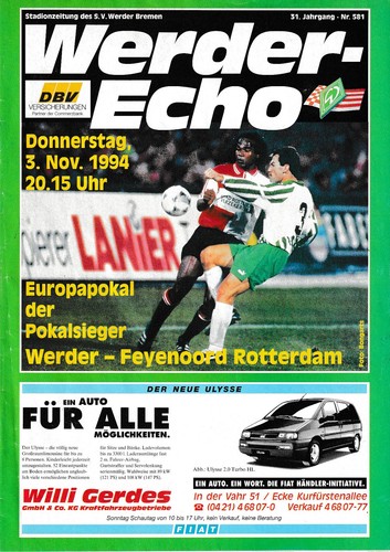Werder echo 581 1994 - #581, 1994/95