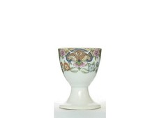 Eierbecher, Blumen. antik Porzellan 22383