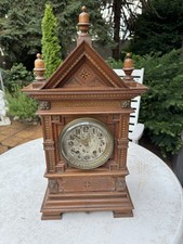 Antike große Kaminuhr Tischuhr mit Gong funktionstüchtig!Anschauen!