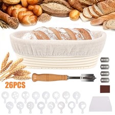 Gärkorb Gärkörbchen Brotteig Gärkörbe Korb Brotform aus Rattan inkl.Leineneinsat