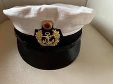 Original BW Schirmmütze Marine Kapitän Mütze Größe 60 Bundeswehr komplett TOP