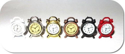 Miniatur wecker uhr - miniatur, neu