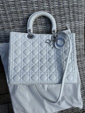 Lady Dior Große Tasche Weiß