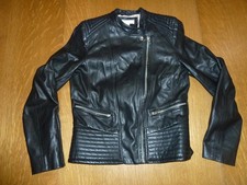 Schwarze Leder Jacke v. H&M
