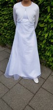 Kommunionskleid Gr. 140/146 Bolero Set vollständig Schuhe Gr. 36