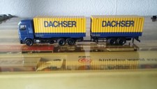Herpa Actros  Wechselkoffertandamhängerzug Dachser