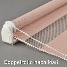 Doppelrollo nach maß - doppelrollo, klemmfix