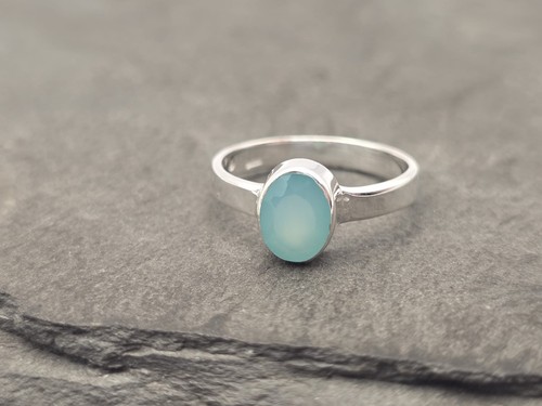 Paraiba onyx ring - 925, silber