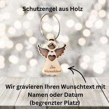 Schutzengel Holz Anhänger