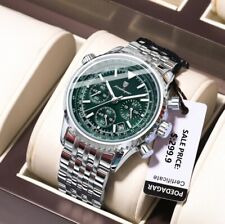 Herren Armbanduhr Luxus Militäruhr Chronograph Edelstahl Sportuhr Männer Uhr