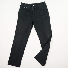 CAMARGUE Herren Jeans Hose Gr. 54 38/34 schwarz 5 Pocket gerades Bein Mid Waist