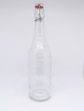 Vintage Zitrone Limonadenflasche Frankreich Glas 75 cl Bügelverschluss  Deko