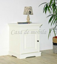 Massivholz Nachtkommode weiß