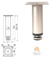 SCHRANKFÜSSE 150mm SATIN