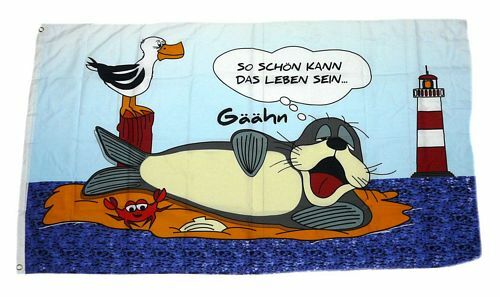 Fahne flagge seehund - /,