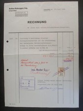(1213) Rechnung Ing. Arthur Habegger, Langenthal 1942
