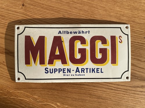 Maggi schild altbewährt - maggi,