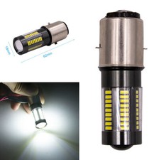 1x Motorrad BA20D Super Helle LED Birne Hallo / Lo Strahl Scheinwerfer Fahrlicht