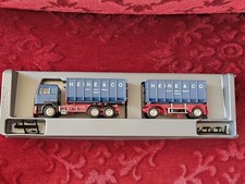 herpa lkw 1 87 man F90 Werbemodell Heine & Co Echte Seltenheit Sammlung