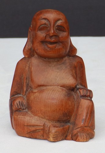 Holzfigur buddha höhe - holzfigur, ca.