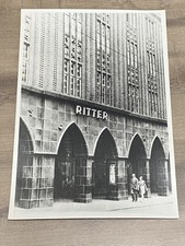 originales großes Foto Halle Saale - Kaufhaus Ritter Größe 22,5 x 15,5 cm