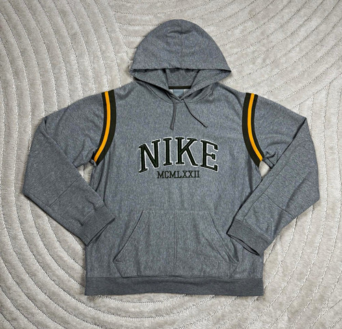 Nike team herren hoodie grau - team,