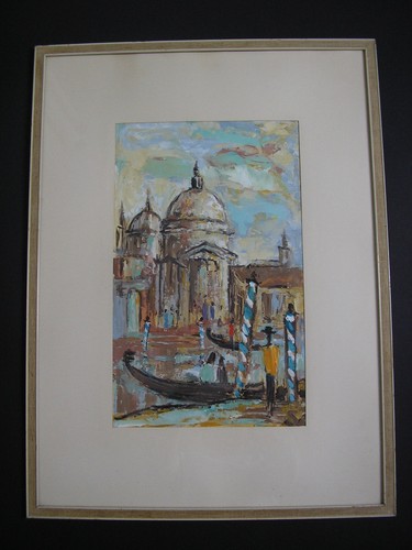 Gouache bild venedig - gouache, bild*venedig
