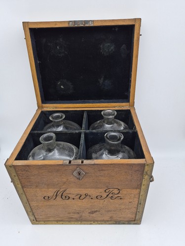 Biedermeier kiste mit - biedermeier, glas
