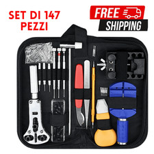 147tlg Uhrenwerkzeug Set Uhrmacherwerkzeug Uhr Werkzeug Gehäuseöffner Reparatur