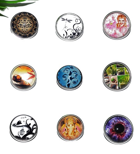 Auswahl glas cabochon - ,