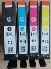 4 x Original HP 912 Schwarz