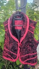Fetzige Weste Fell Imitat Weinrot Biba Gr.44 Neu Ohne Etikett