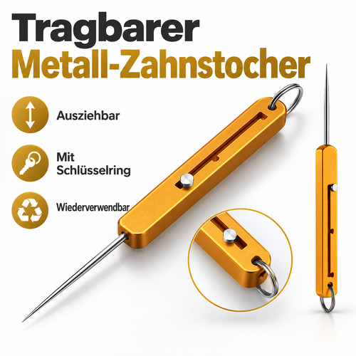 Tragbarer titan zahnstocher - tragbarer,