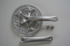 Mighty Rennrad 3-fach Kurbelgarnitur silber Triple 170 mm Kurbel 3x9