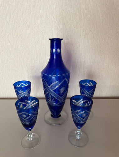 Vintage likör set karaffe - vintage, likör-set