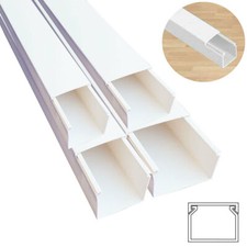 30m PVC Kabelkanal  Kabelleiste weiß vorgebohrt NEU je Stange 2000mm